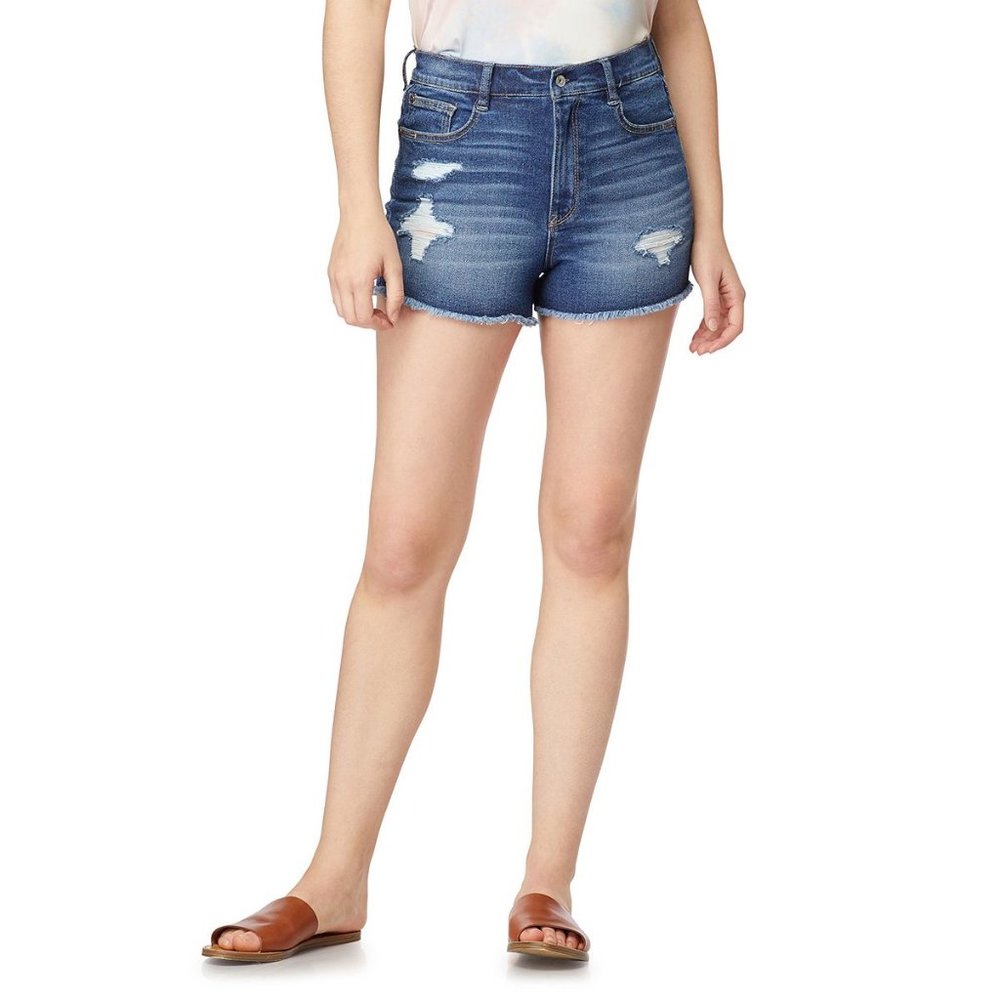 Juniors' WallFlower Insta Vintage High Rise Mom Shortie Shorts